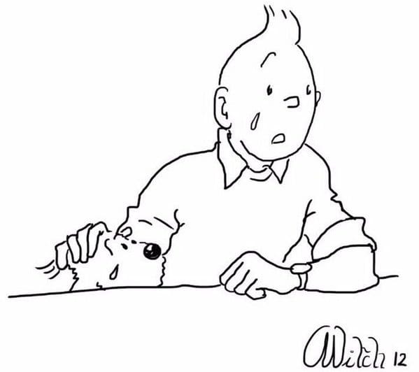 Attentats de Bruxelles : Tintin et Milou, des symboles